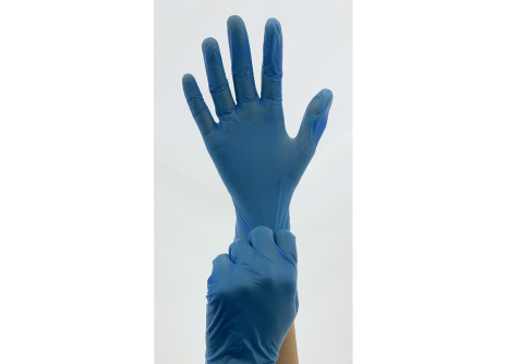 TR B505 Disposable gloves 50 pcs - size M Blue Stretch Trixline