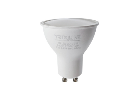 LED bulb 7W 630lm GU10 2700K warm white Trixline