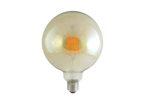 Decorative LED bulb FILAMENT Trixline G-125, 10W E27 GOLD