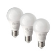 LED bulbs 9W/806lm/A60/E27 warm white 3 PACK Qtec