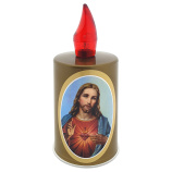 BC-180 Cemetery candle with Jesus Christ motif