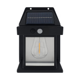 TR- 62 LED Solar wall lamp with motion sensor - black Trixline