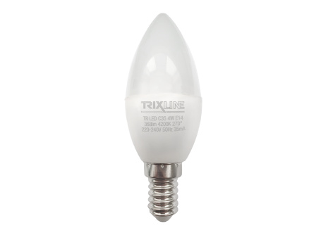 LED bulb Trixline 4W 368lm E14 C35 neutral white